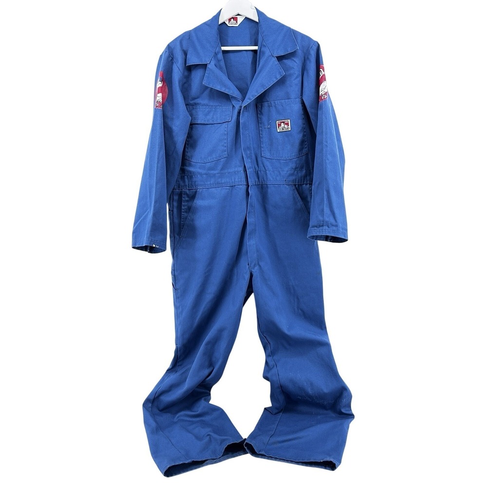 Ben Davis‎ Workwear Coveralls Mens Blue Streetwear Jumpsuit  Heavy Duty USA Y2K